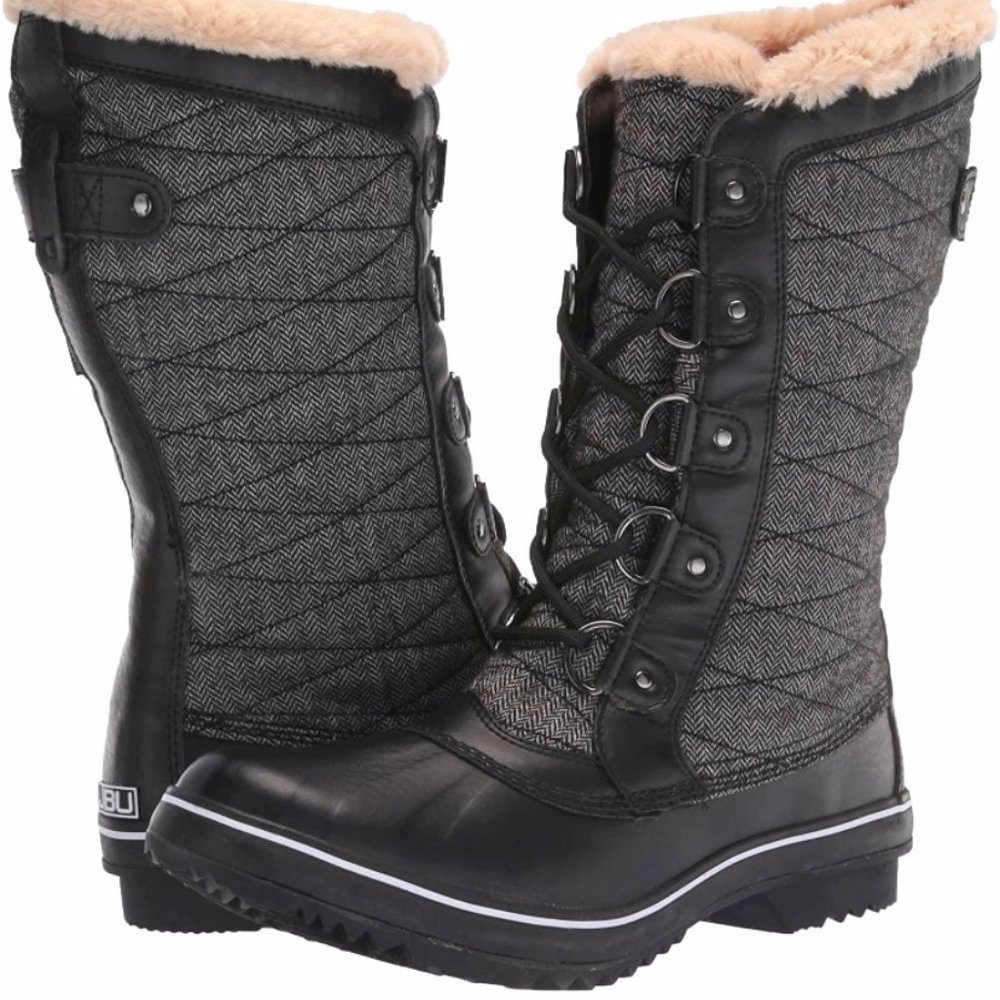 JBU Chilly Water-Resistant Lace Up Boots for Winter